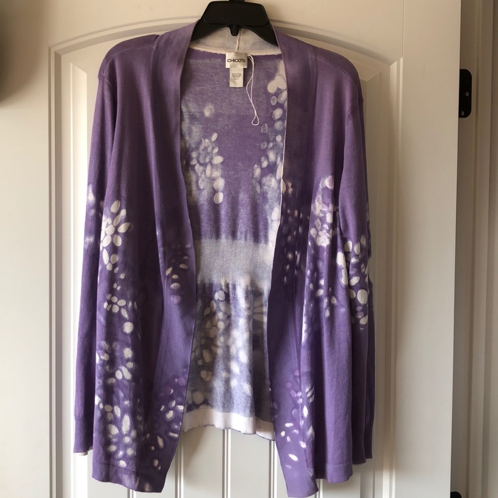 Chico’s Cardigan Purple Size 2